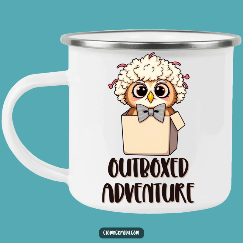 Funny Owl Clown Camping Mug: Campfire Surprise, Durable Funny Gift!