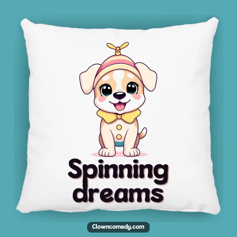 Funny Puppy Clown Pillow: Soft Bounces, Comfy and Funny Gift!