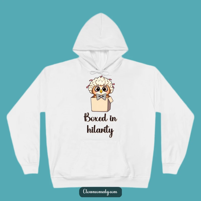 Funny Owl Clown Hoodie: Cozy Surprise, Warm and Hilarious Funny Gift!