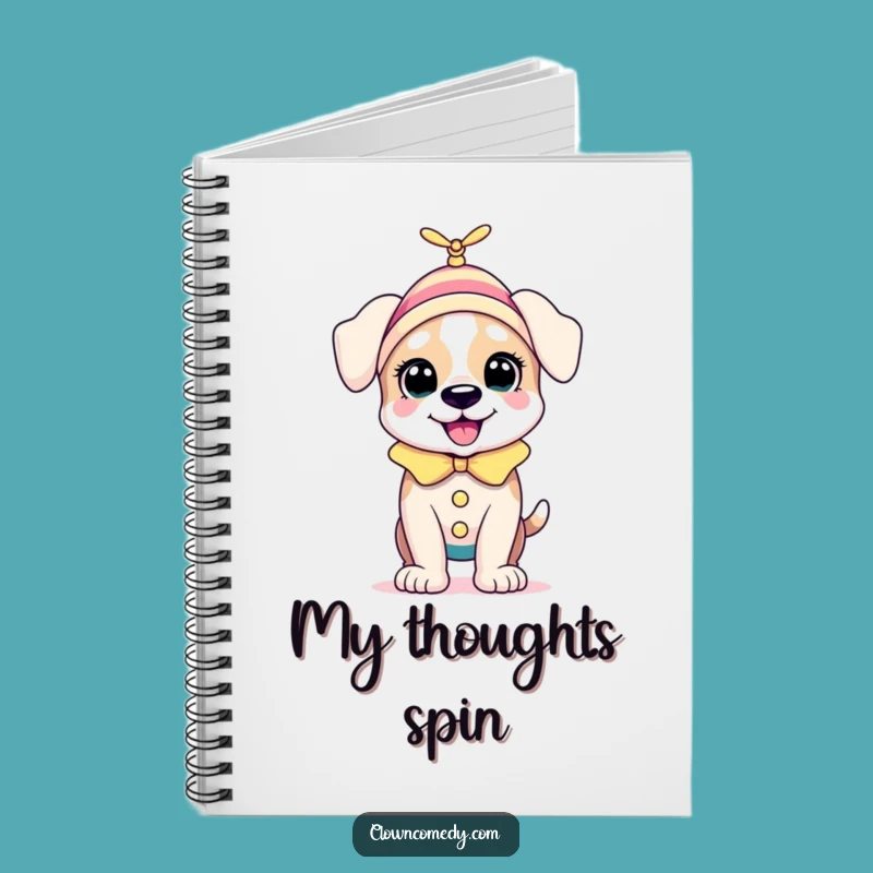 Funny Puppy Clown Notebook: Jot Down Adventures, Hilarious Funny Gift!