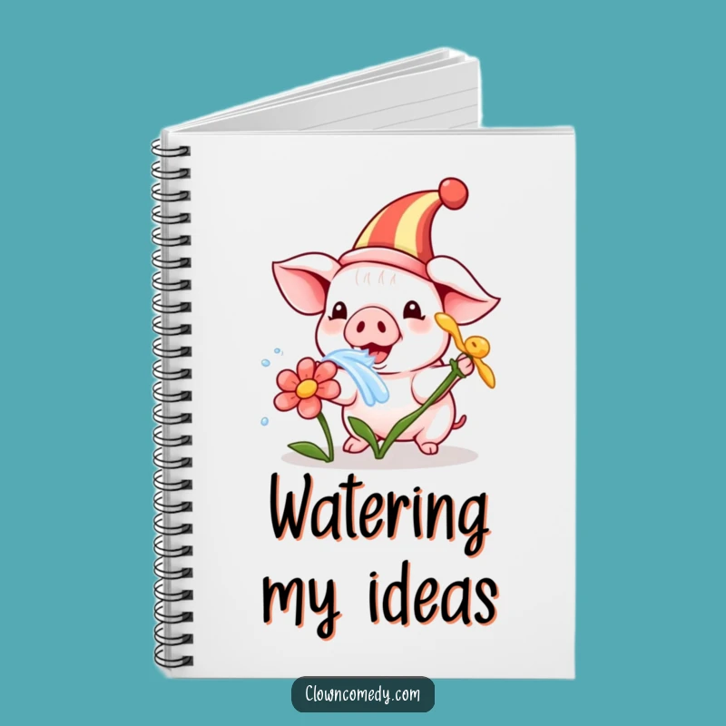 Funny Piglet Clown Notebook: Jot Down Fun Ideas, Playful Decor