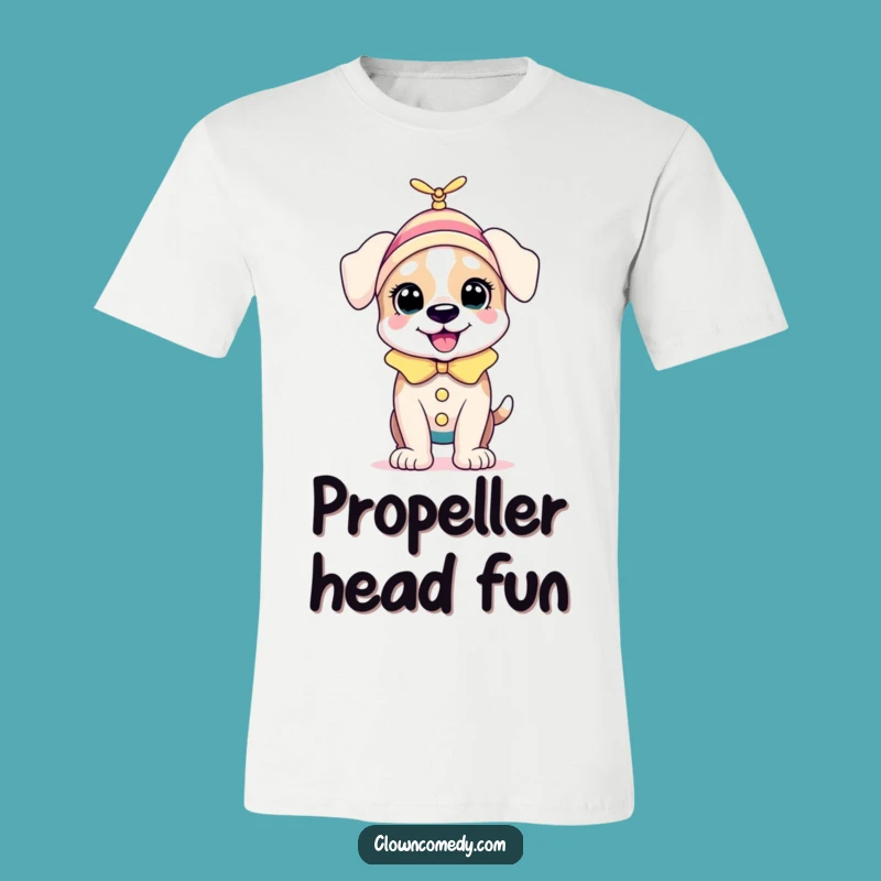 Funny Puppy Clown T-Shirt: Bouncing Doggy Delight, Great Funny Gift Idea!