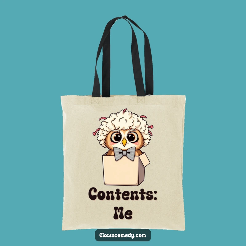 Funny Owl Clown Tote Bag: Surprise Carry-All, Practical and Funny Gift!